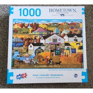 Sure-Lox Hometown Collection 1000 Piece Jigsaw Puzzle Autumn Village Scene